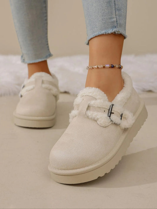 Women's Thick-Sole Buckle Ankle Boots