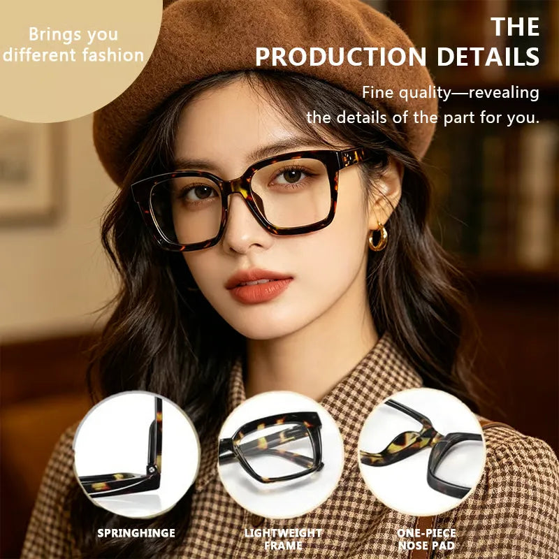 Unisex Oversized Blue Light Blocking Reading Glasses Set