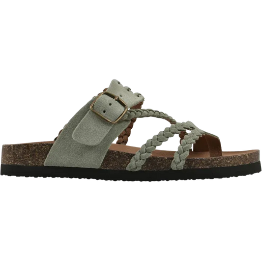 Women's Braided Buckle Slide Sandals