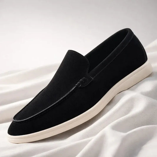 Men’s Casual Suede-Look Slip-On Loafers