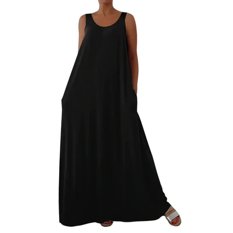 Women’s Sleeveless Flowy Maxi Dress