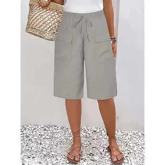 Women’s Drawstring Bermuda Shorts