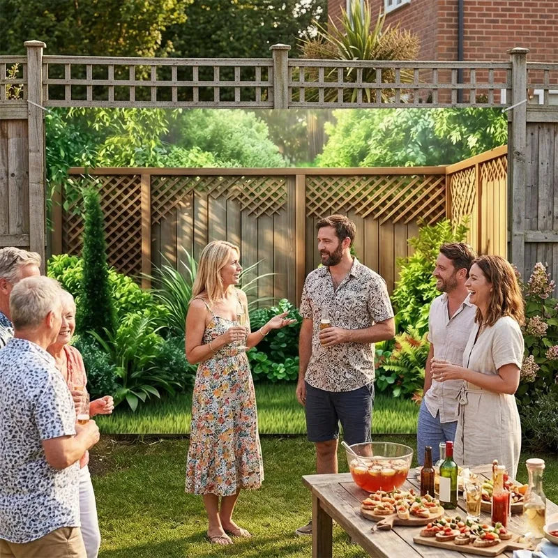 Garden Landscape Privacy Banner