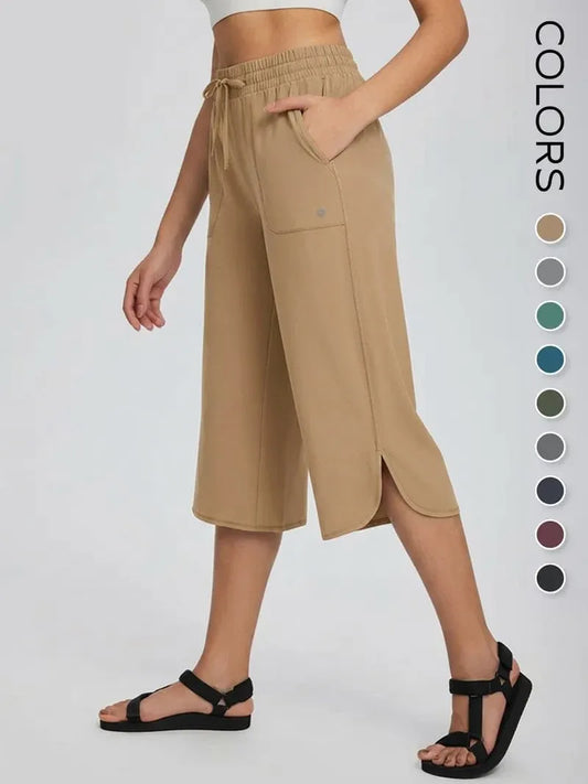 Women’s Wide Leg Active Capri Pants