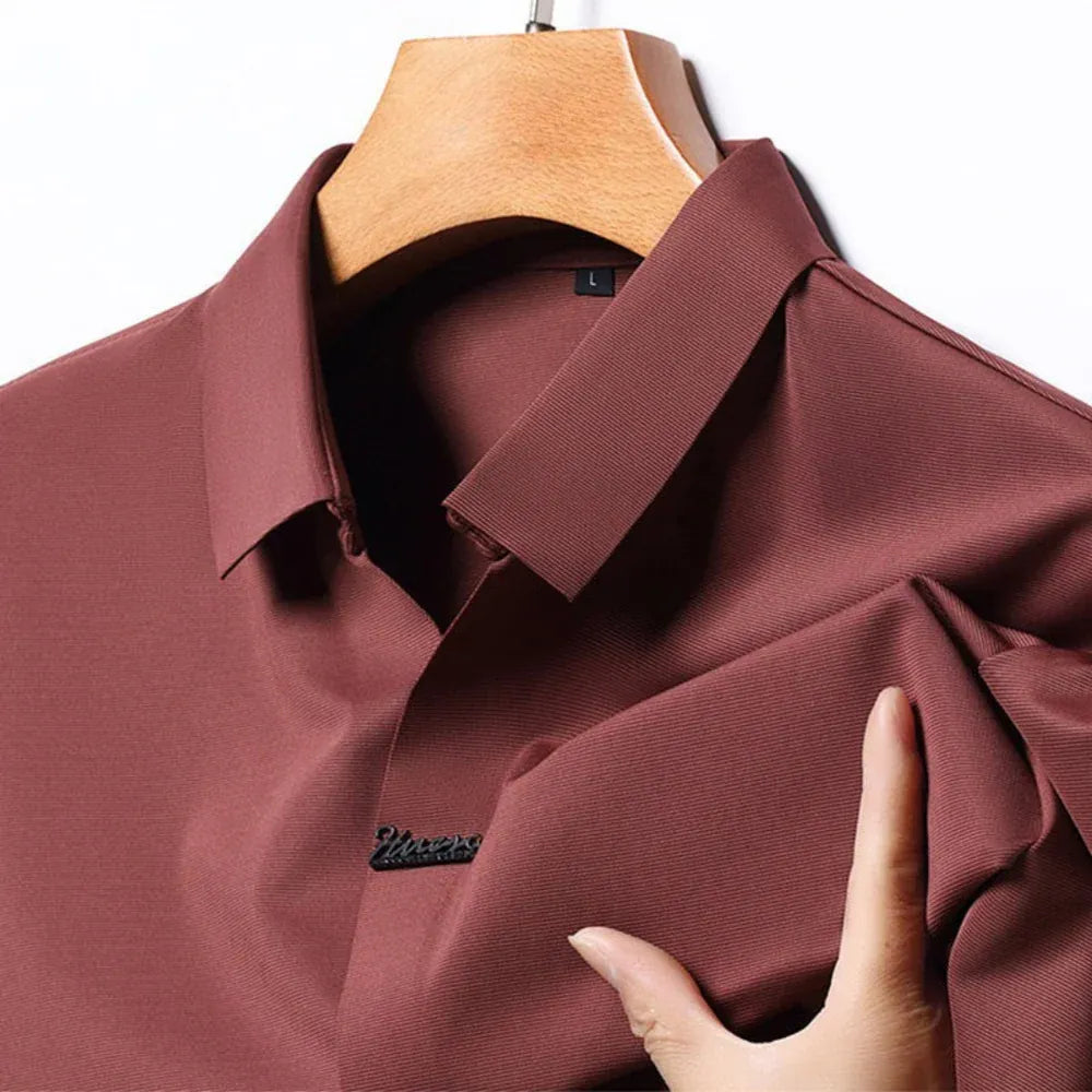Men’s Wrinkle-Resistant Short-Sleeve Polo Shirt