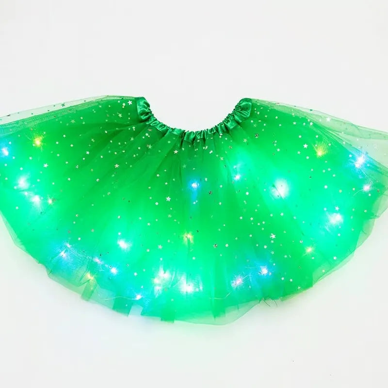 Girls’ Light-Up Star Tulle Tutu Skirt