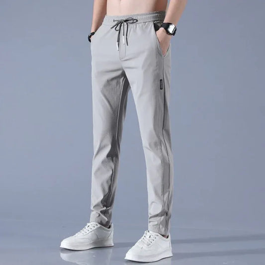 Men’s Quick-Dry Stretch Pants with Zipper Pockets