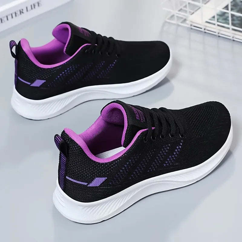 Women’s Lace-Up Breathable Walking Sneakers