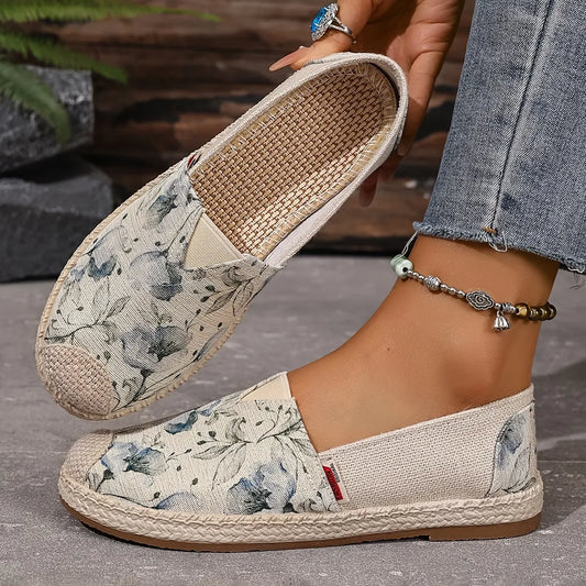 Women’s Floral Slip-On Espadrille Flats