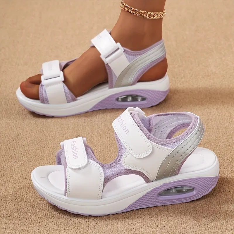 Women’s Cushioned Hook-and-Loop Sport Sandals