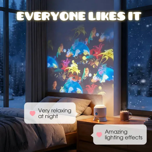 Dynamic Rotating Projection Night Light