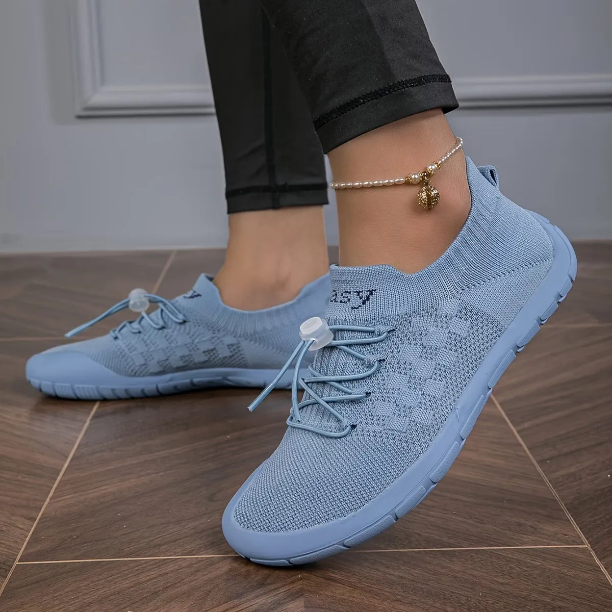 Women’s Wide-Toe Slip-On Walking Sneakers