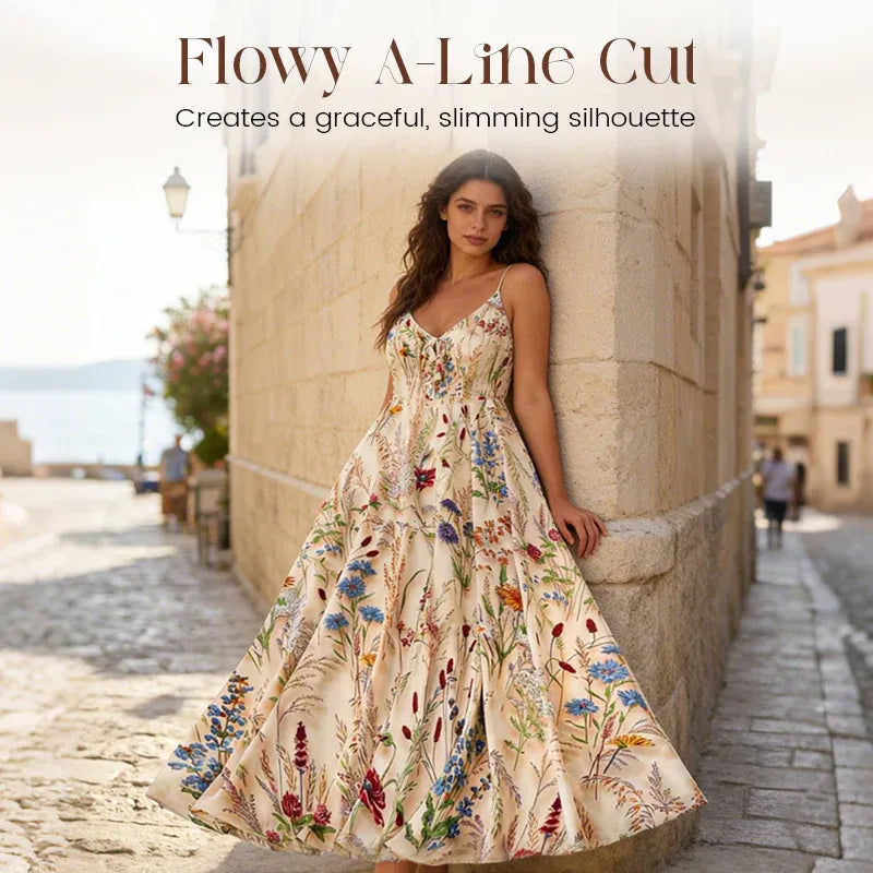 Women's Floral Spaghetti Strap Dress