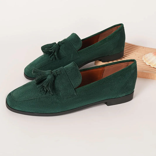 Women’s Suede-Look Tassel Loafers