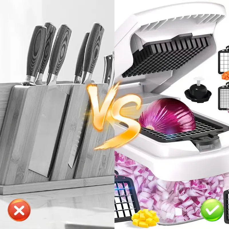 Multi-Function Vegetable Chopper & Slicer Set