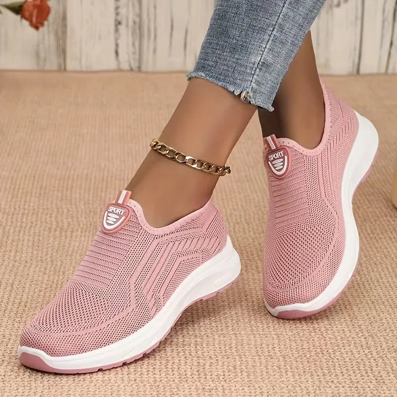 Women’s Breathable Knit Slip-On Sneakers