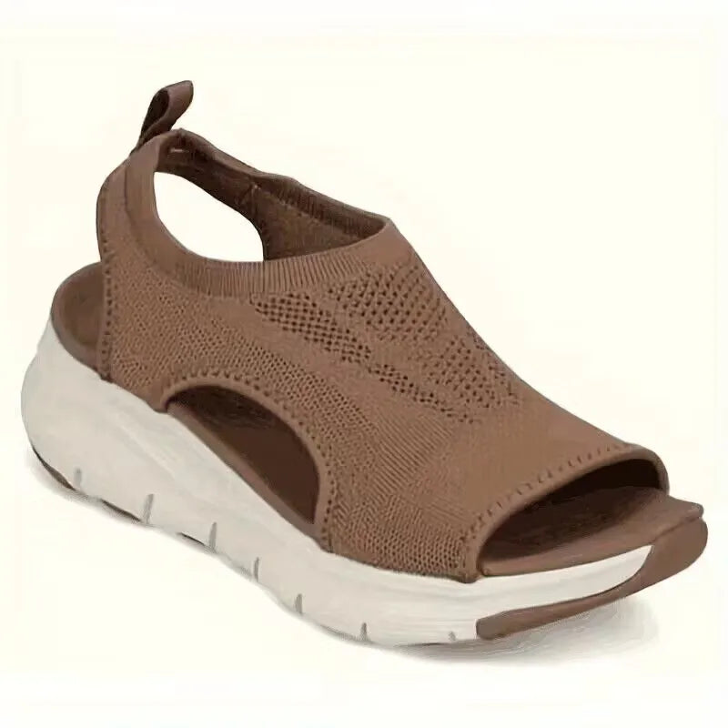 Women’s Breathable Knit Cutout Platform Sandals