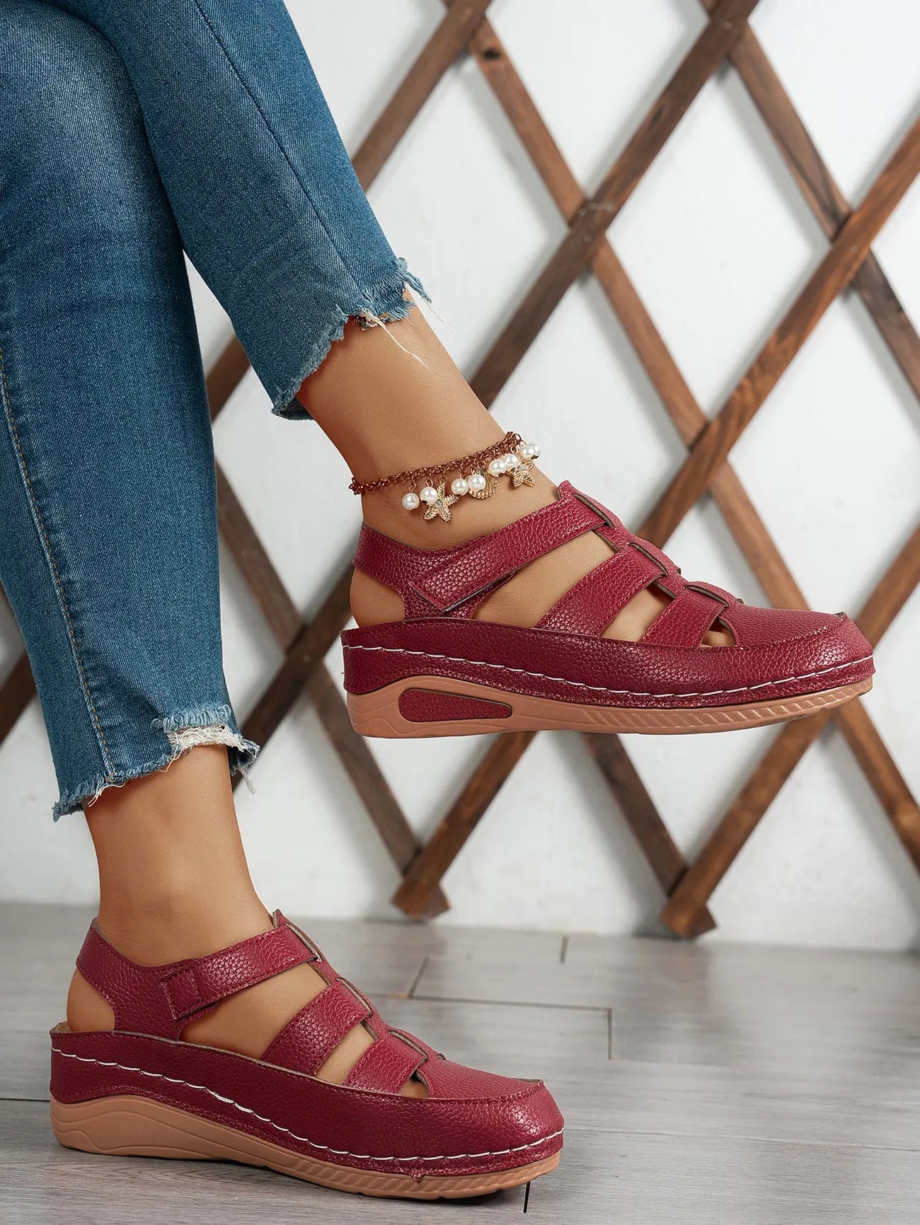 Women’s Closed-Toe Wedge Sandals