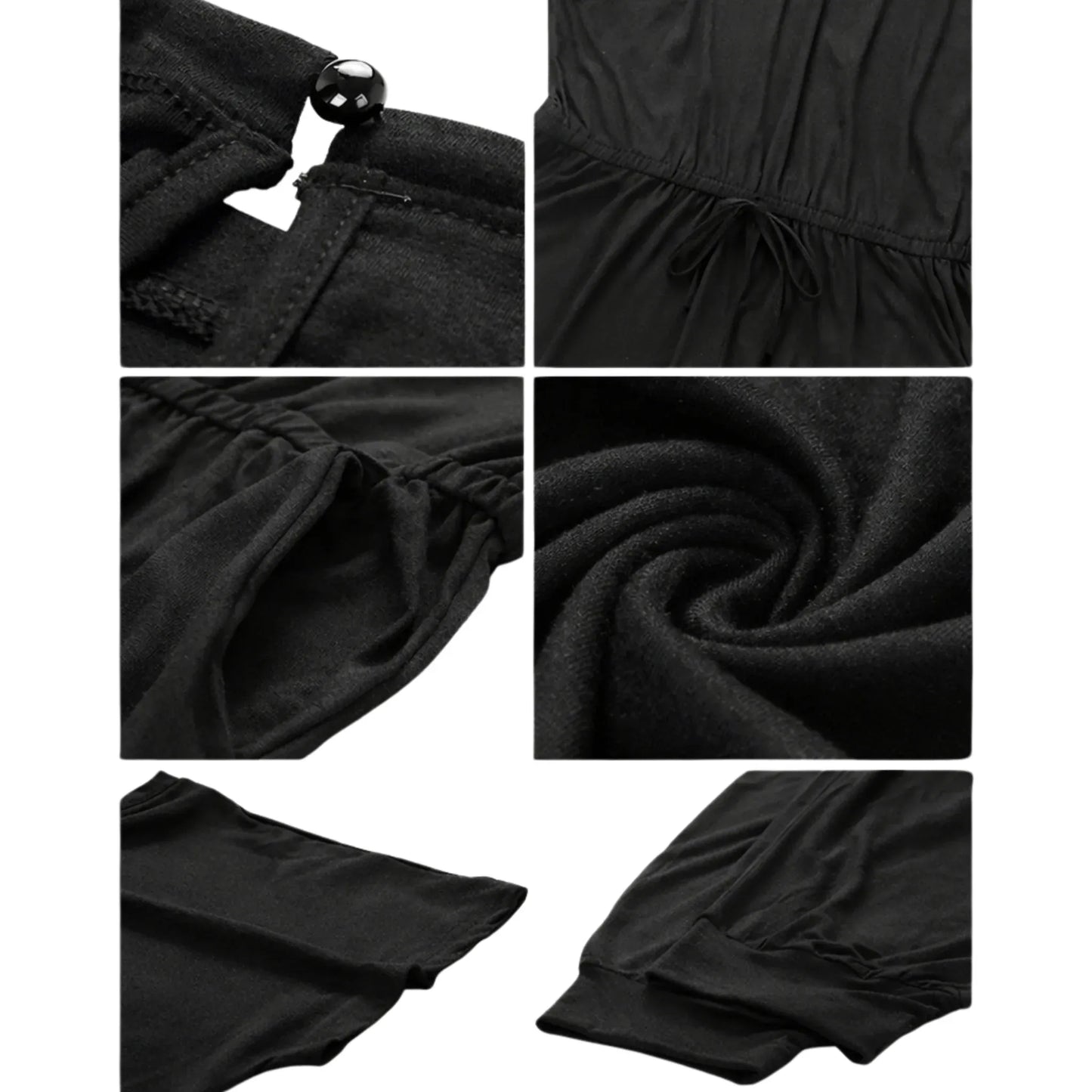 Women’s Casual Off-Shoulder Drawstring Jumpsuit