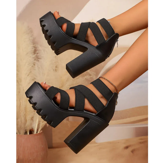Women’s Chunky Platform Block Heel Sandals