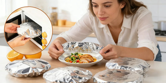 30-Piece Reusable Aluminum Foil Heat Retention Food Covers
