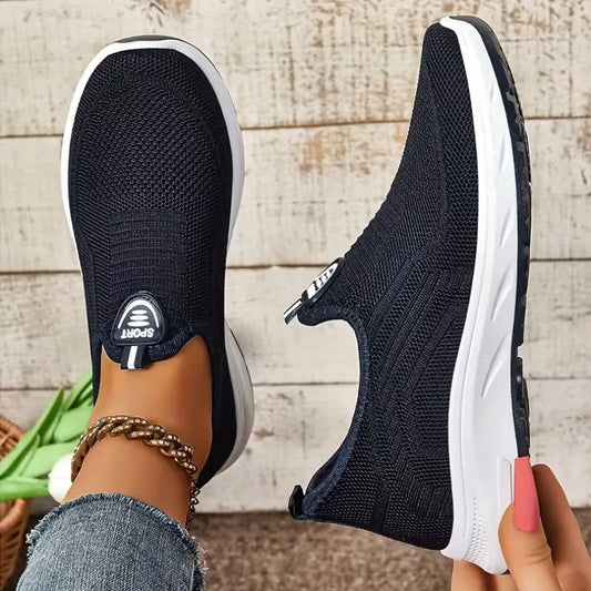 Women’s Breathable Knit Slip-On Sneakers