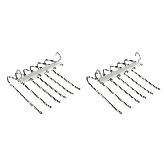 6-Tier Space Saving Foldable Pants Hanger Rack