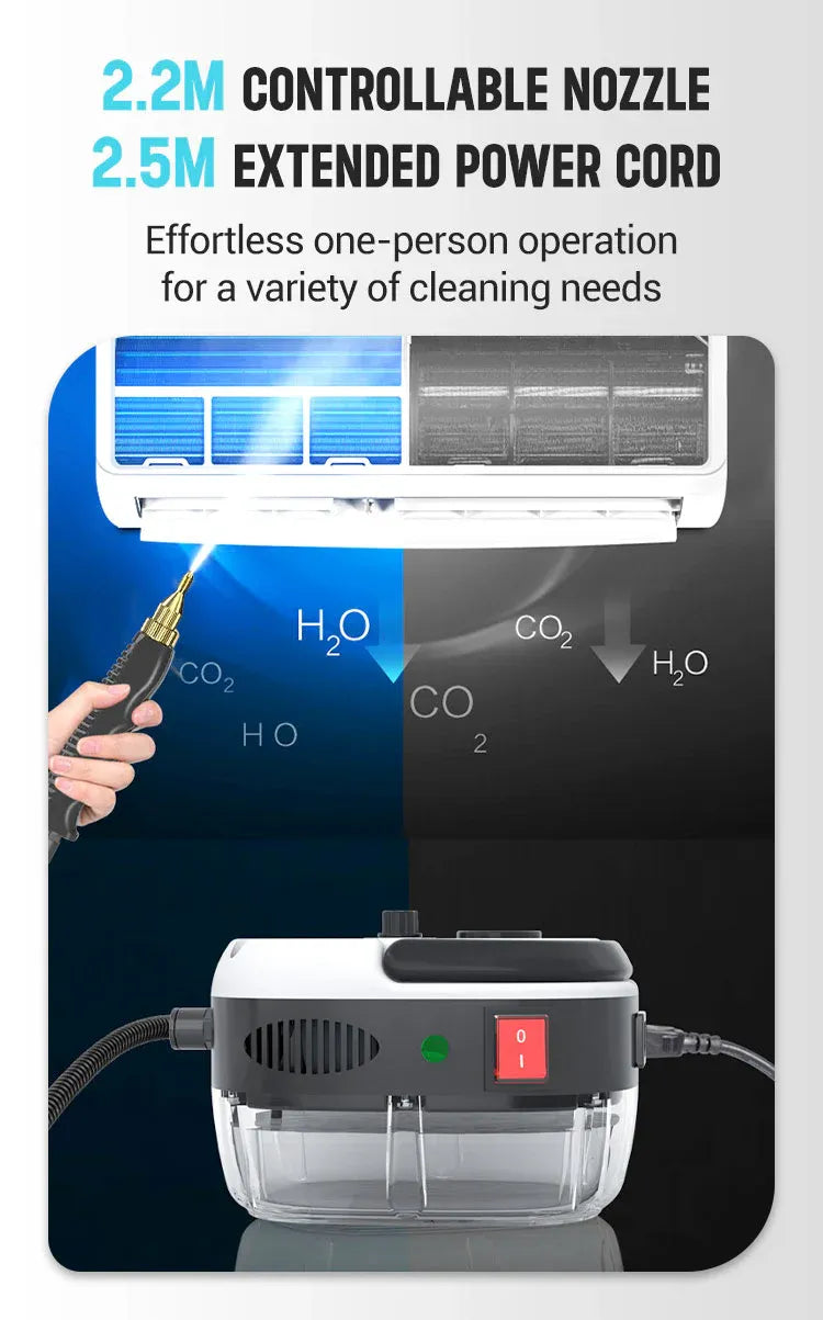 2500W Pressurized Steam Cleaner