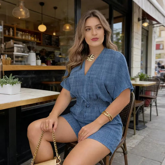 Women's Elastic Waist Romper