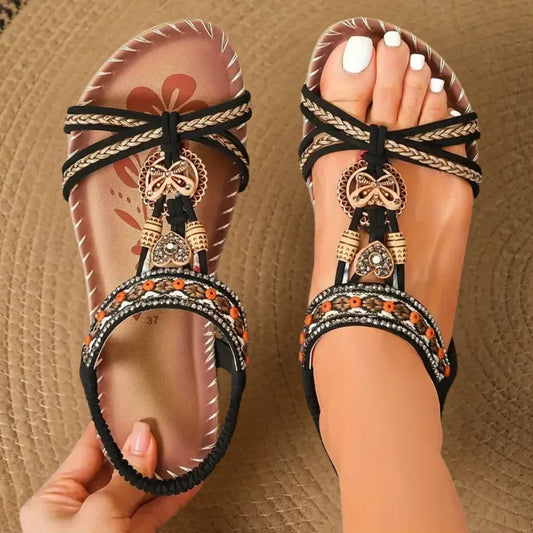 Women’s Beaded Slingback Comfort Sandals