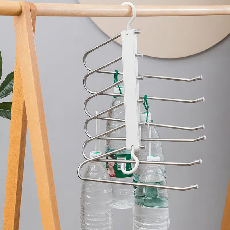 6-Tier Space Saving Foldable Pants Hanger Rack