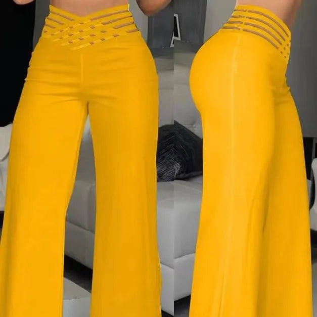 Women's High-Waisted Wide Leg Pants