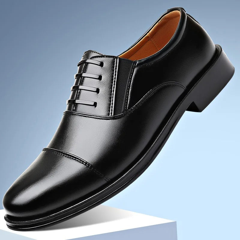 Men's Leather-Look Strap Loafers