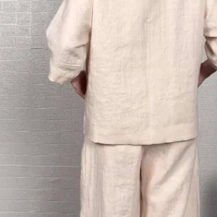 Women's V-Neck Two-Piece Set