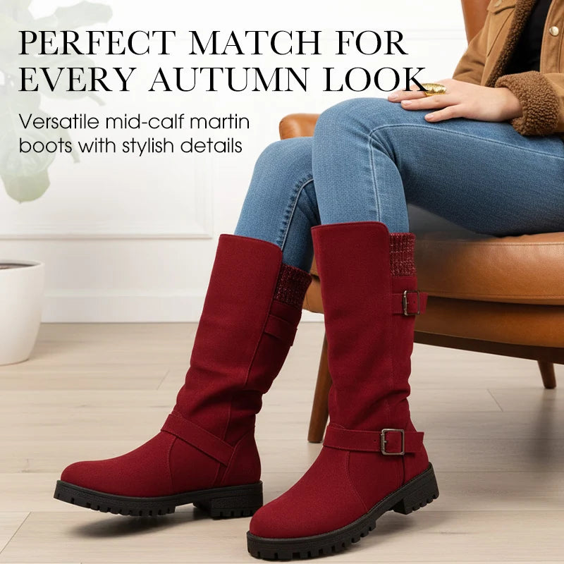 Women's Slouch Buckle Boots