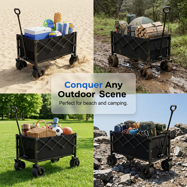 Collapsible Folding Utility Wagon Cart