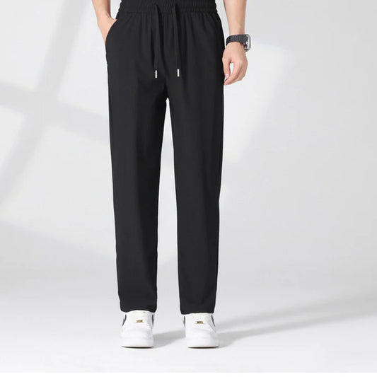 Men's Drawstring Straight-Leg Pants