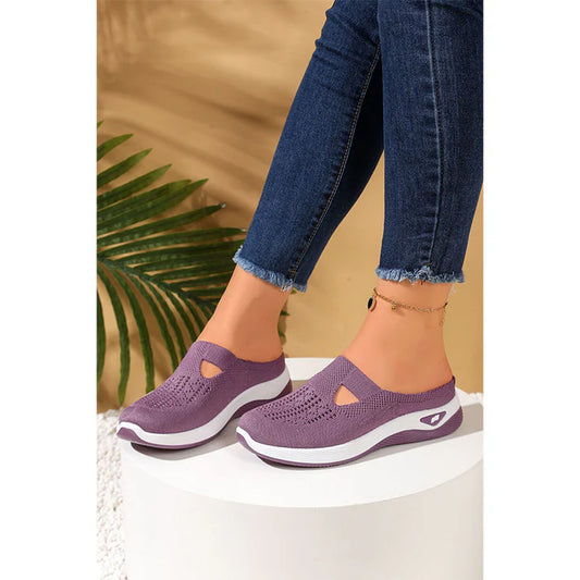 Women's Breathable Knit Slip-On Sneakers