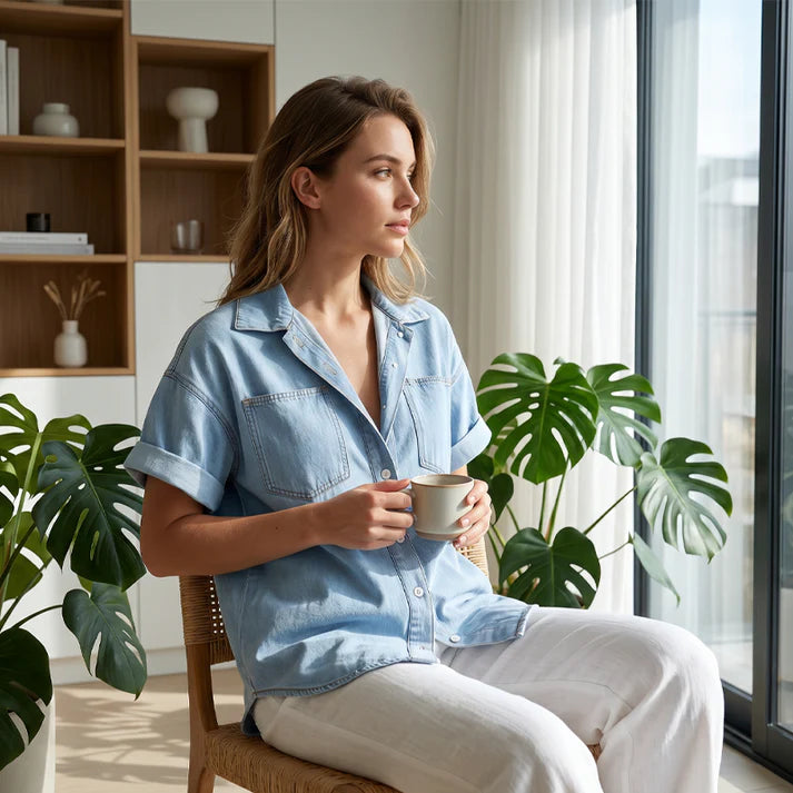 Women's Denim Shirt Dress