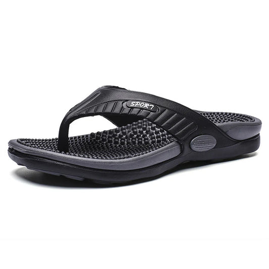 Men's Textured Footbed Flip-Flops