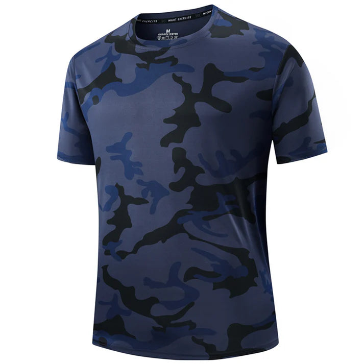 Men's Camouflage Crew Neck Performance T-Shirt