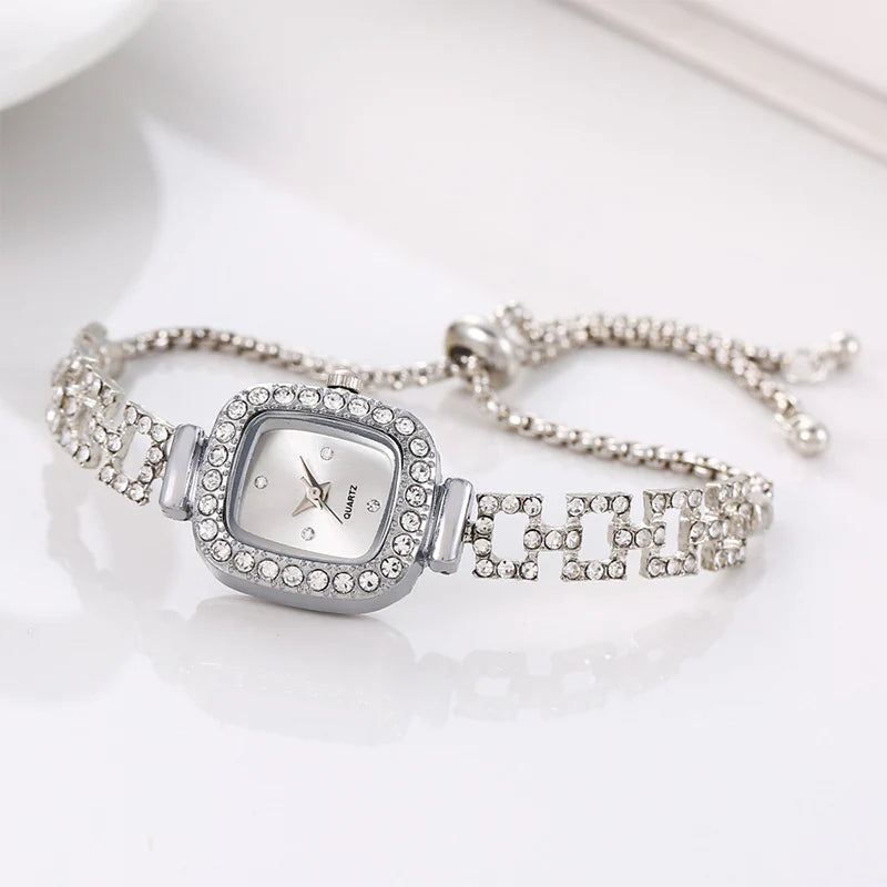 Women's Square Crystal Bracelet Watch