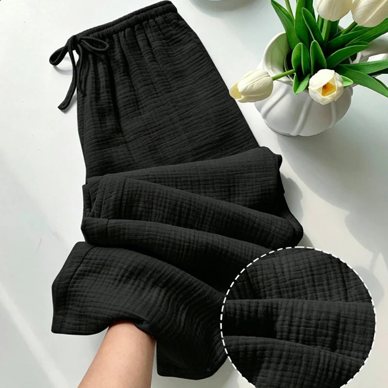 Women's Elastic Waist Drawstring Lounge Pants