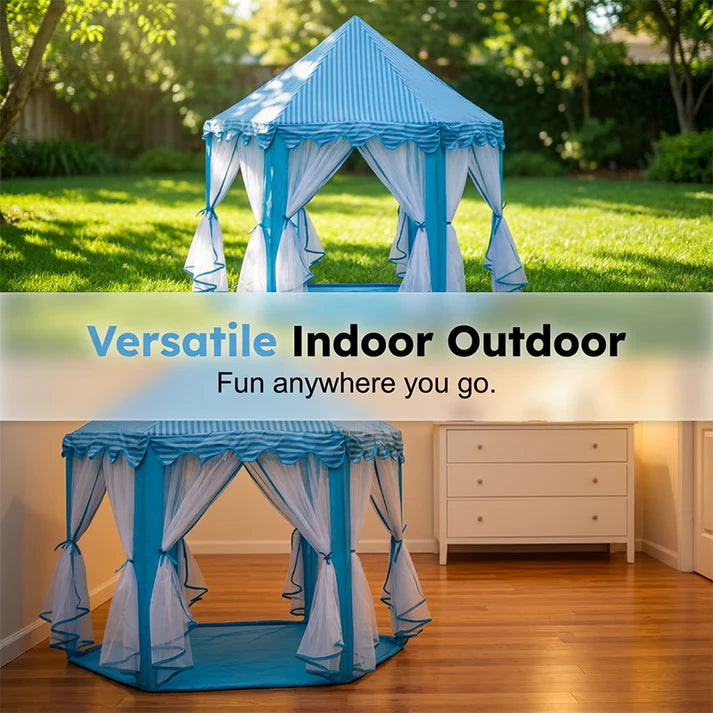 Children's Hexagonal Play Castle Tent