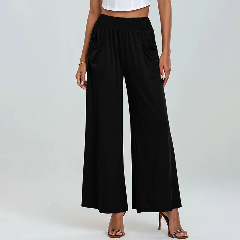Women's High-Waist Wide-Leg Pants