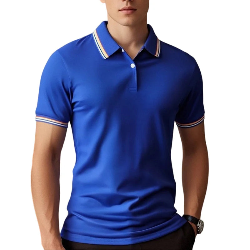 Men's Contrast Trim Polo Shirt