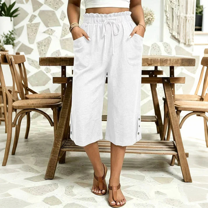 Women's Wide-Leg Drawstring Pants