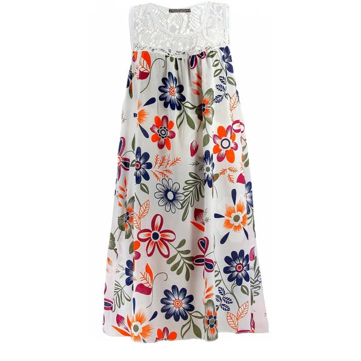 Women's Sleeveless Floral Print Dress