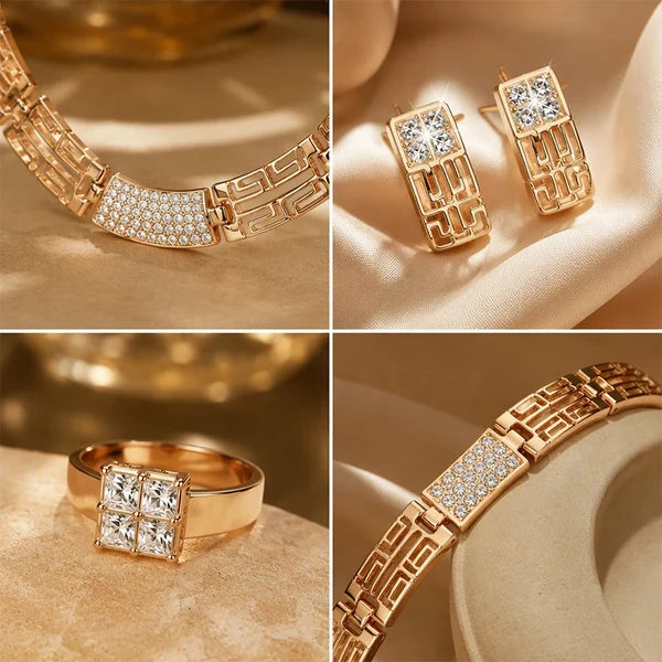 Women's Rhinestone Jewelry Set