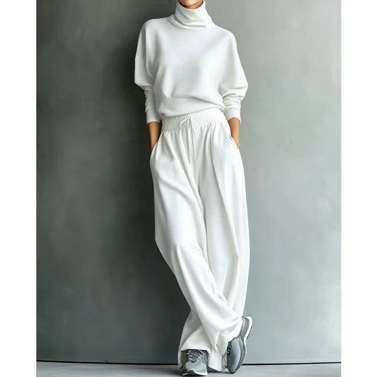 Women's Turtleneck Top and Pants Set